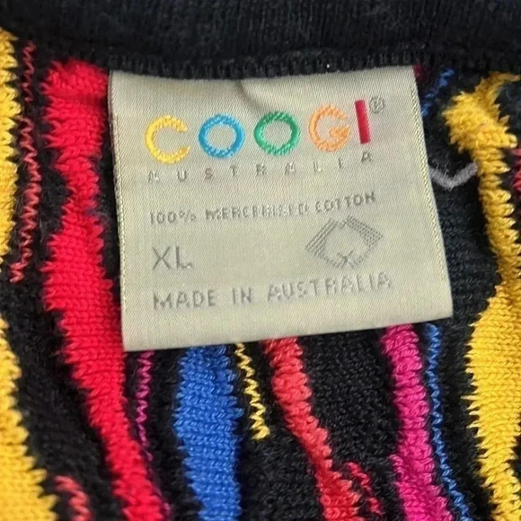 COOGI sleeveless multicolor knit mini dress size L - Picture 4 of 4